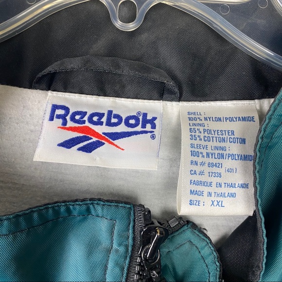 REEBOK 90s Vintage Mens Windbreaker Track Jacket - Picture 4 of 5